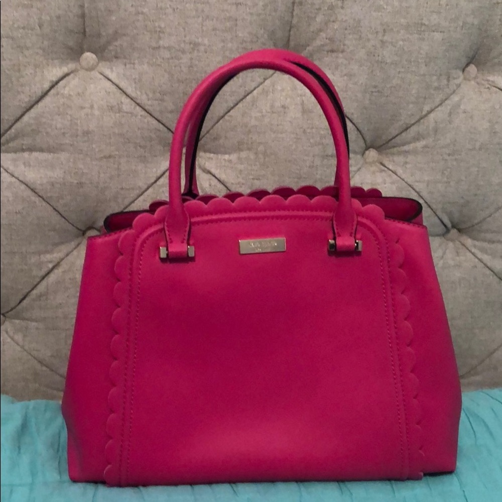 Kate Spade Pink Scalloped Satchel